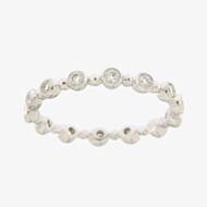 Ungar & Ungar 18ct White Gold & Diamond 0.40ct Beaded Full Eternity Ring 8WR10008DD