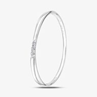 9ct White Gold 0.01ct Three Stone Diamond Ring PR12846W