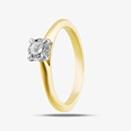 18ct Yellow Gold 0.70ct Brilliant Cut Diamond Solitaire Ring 10638/18PT/M0.70 (M)