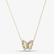 9ct Yellow Gold 0.15ct Diamond Butterfly Pendant THN47244-15SF (YG)