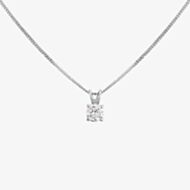 18ct White Gold 0.40ct Square Shaped Diamond Pendant NTP94D-18WG