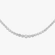 9ct White Gold 3.00ct Diamond Tennis Necklet THN23469-300