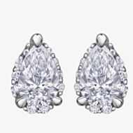 9ct White Gold 0.45ct Pear-cut Diamond Stud Earrings E3981W/45-9W