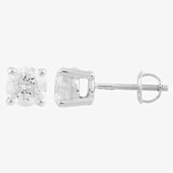 18ct White Gold 1.50ct Diamond 4 Claw Stud Earrings THE2534-150