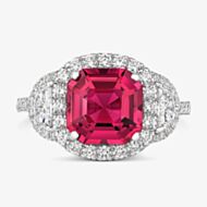 Tivon Platinum 2.93ct Pink Tourmaline & Diamond Cocktails & Champers Ring RWP-1703-PT