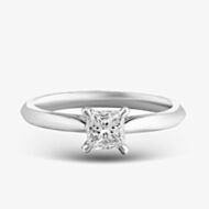 Platinum 0.50ct Princess Cut Diamond Solitaire Ring 10-80-657/24-04-188