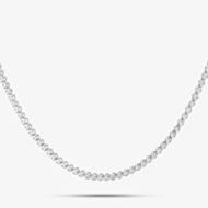 18ct White Gold 1.00ct Brilliant Cut Diamond Half Tennis Necklace HSN2001(1.00CT)