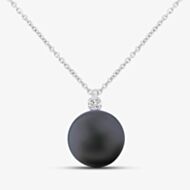 18ct White Gold Diamond South Sea Pearl Pendant POX80212DD SOUTH SEA
