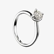 Mastercut Grace Platinum Four Claw Twist Diamond Solitaire Ring C13RG001 050P