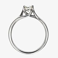 Mastercut Moondance Platinum Four Claw Diamond Solitaire Ring C14RG001P
