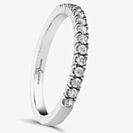 Brown & Newirth Platinum Claw 0.25ct Diamond Half Eternity Ring HET178 PLT