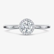 Geoghegan Cannele Platinum & Diamond 0.38ct Halo Cluster Ring CAN1/P