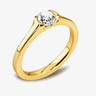 1888 Collection 18ct Yellow Gold 0.25ct Certificated Brilliant Cut Diamond Solitaire Ring RI-134(.25CT PLUS)