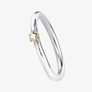 Scarlett Elegance Silver and Gold Star Stacking Ring R2492-YGS