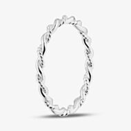 Fashionista Silver Sterling Silver Twisted Rope Ring 012-27458/SP