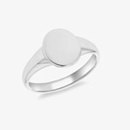 Sterling Silver Oval Signet Ring 8.81.0320 