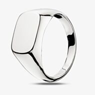 Sterling Silver Plain Oblong Signet Ring R3367