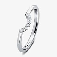 Geoghegan Cannele Platinum & Diamond Shaped Ring CAN109/P 