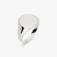 Argentium Oxford Oval Heavy Signet Ring SOH-ARG-HVY