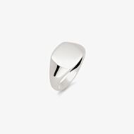 Argentium Maidens Cushion Light Signet Ring MCL-ARG- LGT