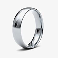 Sterling Silver 5mm Traditional Court Ring 5GLC-ARG-5.00MM V