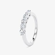 Platinum 0.35ct Brilliant Cut Diamond Five Stone Ring M5R01-007-035-PT-G-SI1 L