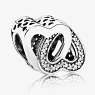 Pandora Silver Cubic Zirconia Entwined Love Charm 791880CZ
