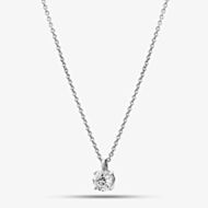 18ct White Gold 0.70ct Brilliant Cut Lab Grown Diamond Pendant Necklace P4336W/70C-18