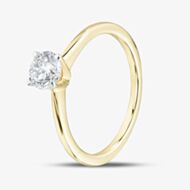 Pure Brilliance 9ct Yellow Gold 0.50ct Brilliant Cut Lab Grown Diamond Solitaire Ring LGR21614-50