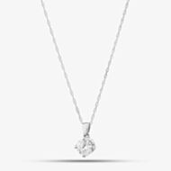 9ct White Gold Lab Grown 0.50ct Brilliant Cut Diamond Necklace LGP3119-50AN (WG)