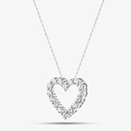 Pure Brilliance 9ct White Gold 1.00ct Lab Grown Diamond Heart Pendant Necklace LGP41093-100 (WG)