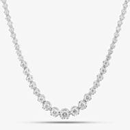 9ct White Gold Certificated Lab Grown 5.00ct Brilliant Cut Diamond Tennis Necklace LGN23469-500SFN (WG)