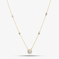 9ct White Gold 1.25ct Lab Grown Diamond Pendant LGN44388-125SF (YG)(CERT)