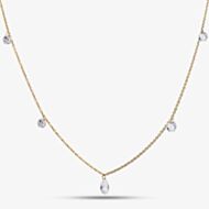 Pure Brilliance 9ct Yellow Gold 1.00ct Multi Cut Lab Grown Diamond Necklace LGN47394-100