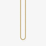 THOMAS SABO Venezia 18ct Gold Plated Box Chain KE1106-413-12