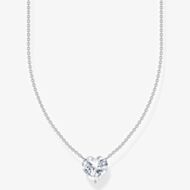 THOMAS SABO Silver Heart Cubic Zirconia Necklace KE2211-051-14-L45V