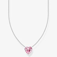 THOMAS SABO Pink Heart Cubic Zirconia Necklace KE2211-051-9-L45V