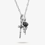 THOMAS SABO True Romance Silver Sword & Rose Necklace KE2352-691-11-L45V