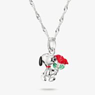 THOMAS SABO Peanuts Original Snoopy With Rose Necklace KE2353-664-7-L45V