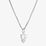 THOMAS SABO Bold Elegance Silver Cubic Zirconia Oval Heart Pendant Necklace KE2363-051-L45V