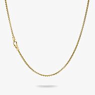 THOMAS SABO Rebel Steel Yellow Gold Tone 2.7mm Box Chain KE2400-S02-39-L55