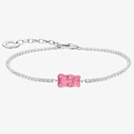 THOMAS SABO Ladies Silver Pink Haribo Bear Bracelet A2187-052-9-L19V