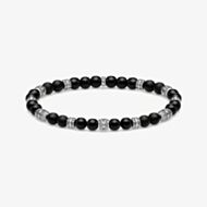 THOMAS SABO Lucky Charm Black Obsidian Bracelet A1924-704-11
