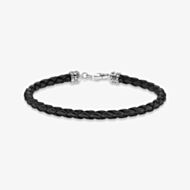 THOMAS SABO Black Leather Braided Bracelet A2011-682-11