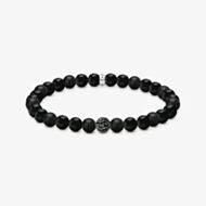 THOMAS SABO Black Obsidian Bead Bracelet A2194-705-11