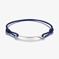 THOMAS SABO Together Blue Textile Engravable ID Bracelet A2238-001-32