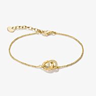 THOMAS SABO Together 18ct Yellow Gold Plated Cubic Zirconia Interlinked Bracelet A2239-M01-14