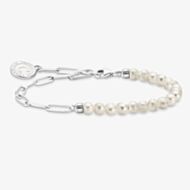 THOMAS SABO Silver Freshwater Pearl Bead Charm Bracelet A2129-158-14