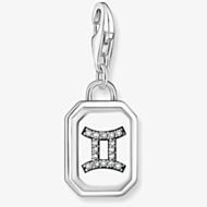 THOMAS SABO Silver Octagonal Cubic Zirconia Gemini Charm 2145-643-21