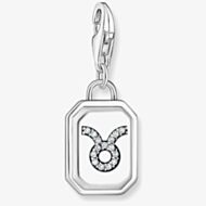 THOMAS SABO Silver Octagonal Cubic Zirconia Taurus Charm 2151-643-21